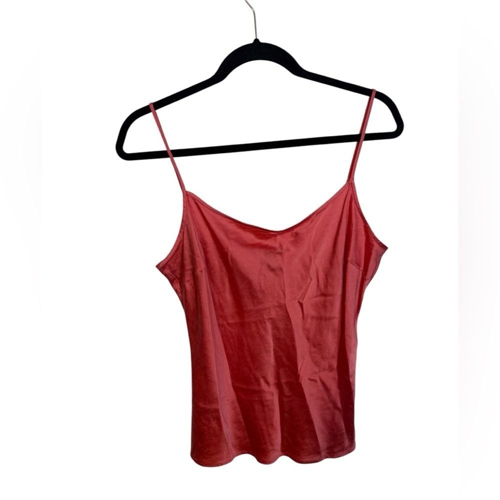St. John Coral Silk Y2K Elegant Camisole